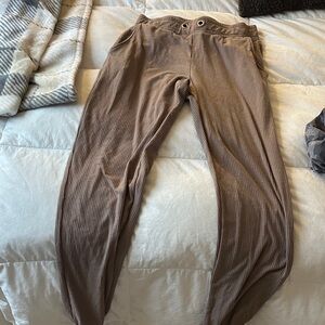 Bombshell Sportswear Brown Track Pants